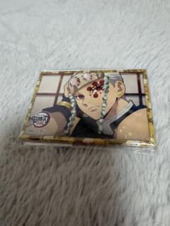 鬼滅の刃 遊郭編 缶バッジ 宇髄天元　ホログラム　スクエア