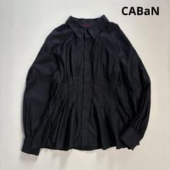 CABaNキャバンコットンサテンモールスキンタックブラウス 黒 - メルカリ