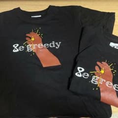 2枚セットbe greedy Tシャツ ブラック XSサイズのサムネイル