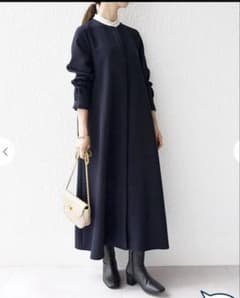 SHIPS any ダブルクロス Aライン シャツワンピース ネイビー - メルカリ