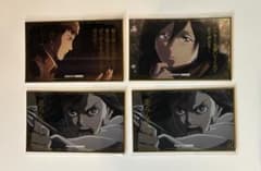 Attack Titan Foil-stamped stickers: Jean, Mikasa, Sasha