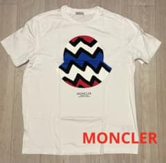 MONCLER ジグザグプリント Tシャツ サイズL - メルカリ