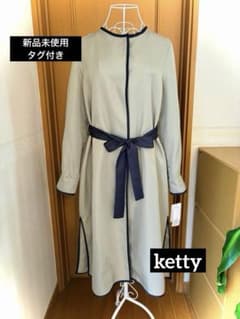 【新品タグ付き】Ketty パイピング ノーカラーコート スプリングコートのサムネイル