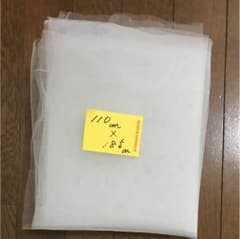 ハギレ 白オーガンジー生地  110㎝  ×  185㎝  新品のサムネイル