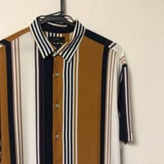 専用 きなこ♪様 ZARA レーヨンシャツ ストライプシャツ デザインシャツ半袖のサムネイル