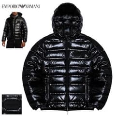 新品同 エンポリオアルマーニ ワッペン 加工 シャイニー ダウン