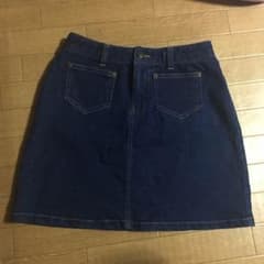 デニムタイトスカート 前ポケット付きのサムネイル