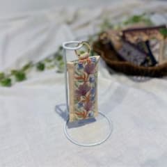 インド刺繍リボンのリップケース　ホワイト 印鑑ケース　コインケースのサムネイル