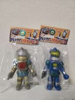 M１号　ブルマァク 地底ロボット ユートム ミニソフビ 青 グレー　セット M1号 ブルマァク 地底ロボット ユートム ミニソフビ 青 グレー セット