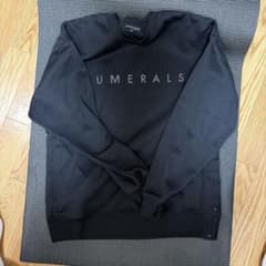 NUMERALS クルーネック スウェット ブラックのサムネイル