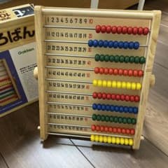 T1538様専用　学研 木製 100だまそろばんのサムネイル