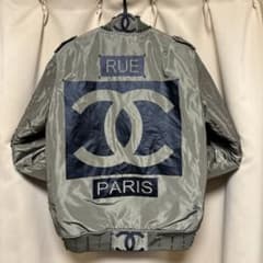 ♡G-DRAGON着用♡ CHANELパロディMA-1 Mサイズ - メルカリ