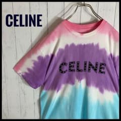 CELINEスタッズ ロゴ タイダイTシャツ マルチカラーのサムネイル