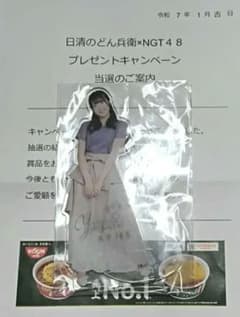 抽プレ】サイン付き✩木本優菜✩日清のどん兵衛×NGT48✩アクリル