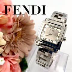 446 FENDI 6000L 腕時計 クオーツ スクエア オロロジ ズッカ柄 - メルカリ