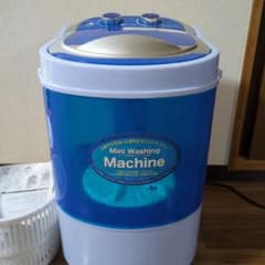 超美品　ミニ洗濯機 青のサムネイル