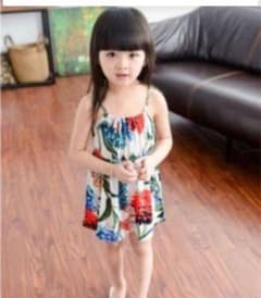 新品リゾート花柄サマーワンピース(100)のサムネイル