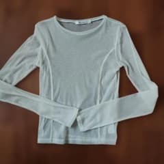MOUSSY シアー 長袖 カットソー アイボリーのサムネイル