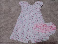 PETIT BATEAU 花柄ワンピース ブルマ付 24m/86cmのサムネイル