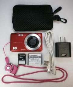 OLYMPUS VG-110⭕️安心の実働品❤️お洒落なレッド✋軽量手の平サイズ