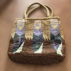パッチワーク風　トートバッグ 山柄のサムネイル