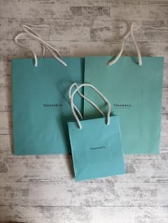 Tiffany & Co. ショップ袋 3枚セット - メルカリ