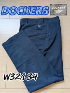 DOCKERS クラシックフィットチノパン W32/L34 ネイビーのサムネイル