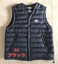 ダントンダウンベスト　インナーダウン　黒　36 DANTON ダントン ダウンベストVネック黒36 DANTON ダントンインナー