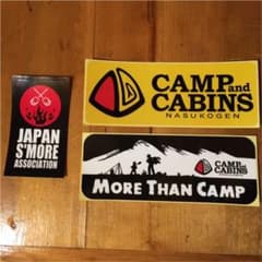 キャンプアンドキャビンズ ステッカー 3枚セットのサムネイル