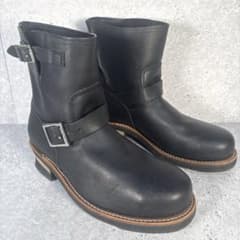 エンジニアブーツHL40015　ホーキンス27 スチールトゥ ホーキンス ショート エンジニアブーツ【27cm】ブラック スチールトゥ