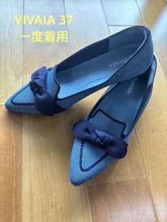 1度着用⭐︎VIVAIA ポインテッドトゥ リボン付き ローファー37 - メルカリ
