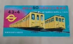 セール】(使用済み)銀座線60両更新記念乗車券 帝都高速度交通営団その2