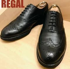 【美品】REGAL リーガル ウイングチップ 25.5cmのサムネイル