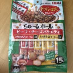 いなば ちゅ〜るボール ビーフ・チーズバラエティ 15袋入のサムネイル