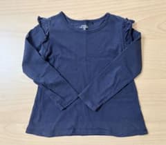 120 Tシャツ ネイビー 長袖 秋 冬 春 子ども キッズのサムネイル