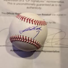 吉田正尚 直筆サイン 入り MLBボール レッドソックス 鑑定書つき 大