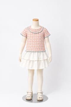 &mignon チェック柄 フリル トップス 100cmのサムネイル