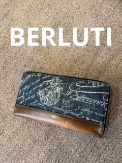 銀座店限定　完売品　BERLUTI 長財布デニム 美品 BERLUTI ベルルッティ 銀座店1年記念 限定品 デニム長財布 - メルカリ