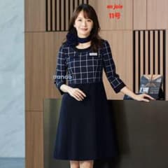 【新品未使用品】アンジョア 事務服 11号 ジャケット スカート マトラッセ 新品未使用品】アンジョア 事務服 11号 七分袖ワンピース マトラッセ