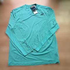 新品【ヨネックス］ユニロングスリーブTシャツ 16848クリアーミント XO
