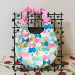 ハンドメイド　リバーシブル　スタイ　りぼんちょうちょ/りぼんのサムネイル