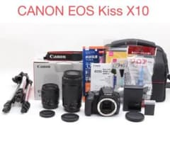 CANON EOS Kiss X10標準&望遠ダブルレンズセット - メルカリ
