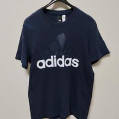 adidas アディダス Tシャツ ネイビー Lのサムネイル