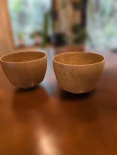 杉田明彦　筒形椀　白漆大鉢 2個セットのサムネイル