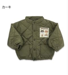 うみ様専用　アンパンマン キルティングジャケット カーキ　サイズ80のサムネイル