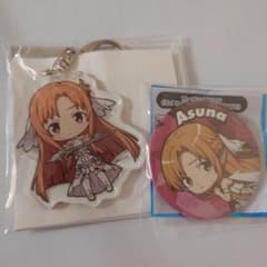 ソードアート・オンライン SAO アスナ アクキー＆缶バッジ - メルカリ
