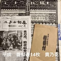 相撲絵番付平成八年秋場所　番付表　貴乃花のサムネイル