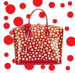 LOUIS VUITTON × 草間彌生ハンドバッグ エナメル ドット