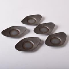 煎茶道具　壱輝作　古錫　茶托　5客　C　7765 m81931150681_1.jpg?1728618837