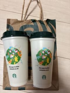 3点セットPokémon STARBUCKS リユーザブルカップ 473mlのサムネイル